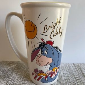 Disney Store Eeyore Tall Mug Cup Bright and Early